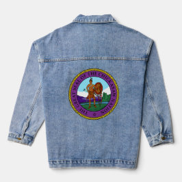 Chaqueta Vaquera Sello de la nación de pollo