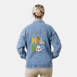 Chaqueta Vaquera Semana Santa "HOP HOP HOP" Bunny & Carrot Spring