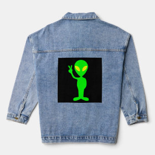 CHAQUETA VAQUERA SEÑAL DE PAZ DE ALIEN DENIM JEAN JACKET