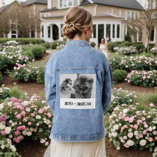 Chaqueta Vaquera Sencillo, moderno Mascota Personalizado o foto de