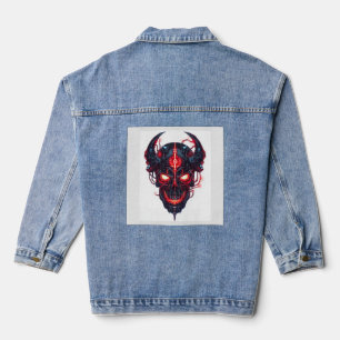 Chaqueta Vaquera Señor de la Calavera del Demonio Cibernético