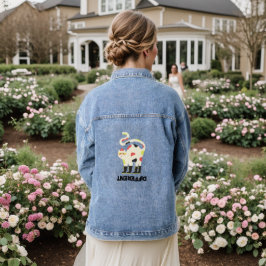 Chaqueta Vaquera Ser diferentes diseños divertidos de gato fundido