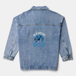 Chaqueta Vaquera Ser una bruja especial diseño de Halloween_1