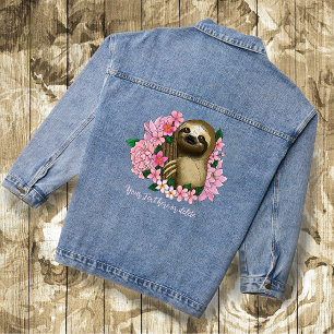 Chaqueta Vaquera Sereno Sloth Floral Rosa Alegria