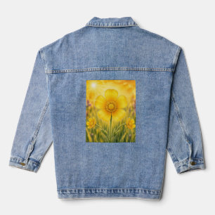 Chaqueta Vaquera Serie Radiant Petal – Botón de Oro
