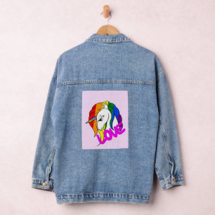 Chaqueta Vaquera Sherpa Blanket de servilletas LGBT