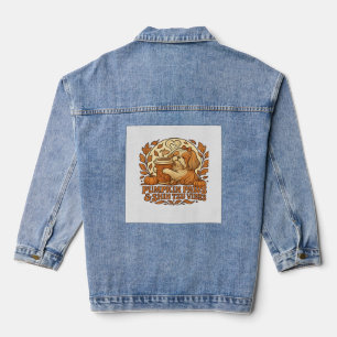 Chaqueta Vaquera Shih Tzu Especias de Calabaza Vibraciones Retro de