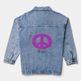 Chaqueta Vaquera Signo de paz púrpura
