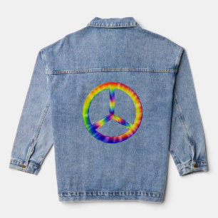 Chaqueta Vaquera Símbolo de Paz Tie Dye