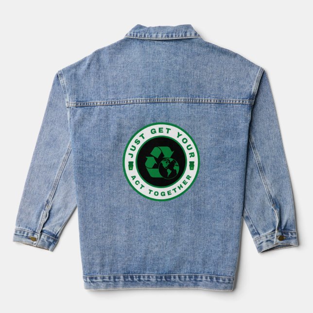 Chaqueta Vaquera Simplemente ponte las pilas (Reverso )