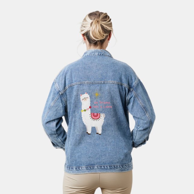 Chaqueta Vaquera sin drama, solo un lama (Modelo)