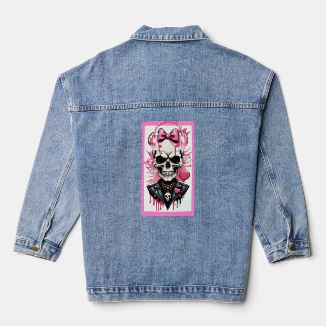 Chaqueta Vaquera Skeleton print jacket  (Reverso )