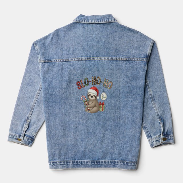 Chaqueta Vaquera Slo Ho Ho Xmas Sloth (Reverso )