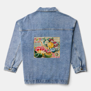 Chaqueta Vaquera Sobre de semillas vintage divertido herencia jardi
