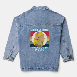 Chaqueta Vaquera Sólo una chica que ama la música