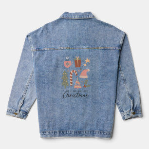 Chaqueta Vaquera Solo una chica que ama la Navidad Boho