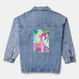 Chaqueta Vaquera Sólo Vibraciones Rosadas – Flamenco Rosa