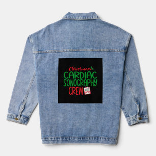 Chaqueta Vaquera sonógrafo cardíaco de navidades