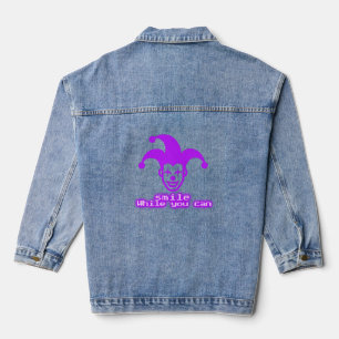 Chaqueta Vaquera Sonríe Mientras Pueda _ Diseño de Ropa Urbana Neon