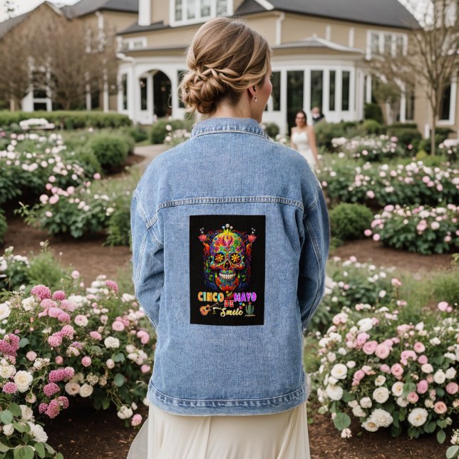 Chaqueta Vaquera Sonrisa de Cinco De Mayo (Reverso Boda)