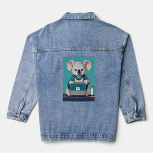 Chaqueta Vaquera Soporte técnico de koala: ilustración adorable de