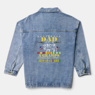 Chaqueta Vaquera Soy Un Abuelo Abuelo Vietnam Veterano Ejército Vin