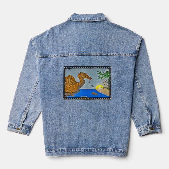 Chaqueta Vaquera Spinosaurus Film Reel Women's Denim Jacket (Reverso )