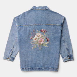 Chaqueta Vaquera Spring Floral Wedding Denim Jacket