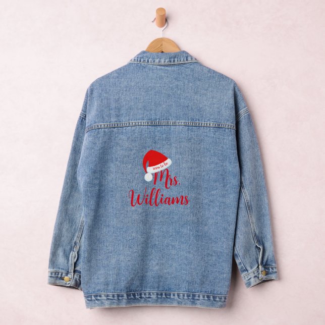 Chaqueta Vaquera Sra. en Red Santa Hat Denim Jacket (Hangar)