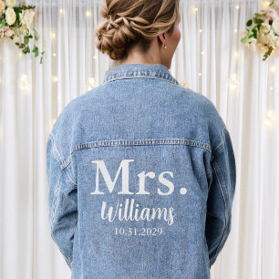 Chaqueta Vaquera Sra. Personalized Bride Jean