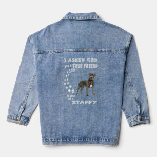 Chaqueta Vaquera Staffy Dog Mom Stafford Dad Staffordshire Bull Ter