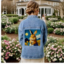 Starry Spring Bunny Jean Jacket