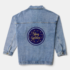 Chaqueta Vaquera “Stay Golden” Denim Jacket