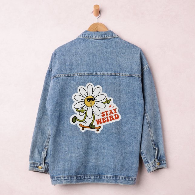 Chaqueta Vaquera Stay Weird Skateboarding Daisy (Hangar)