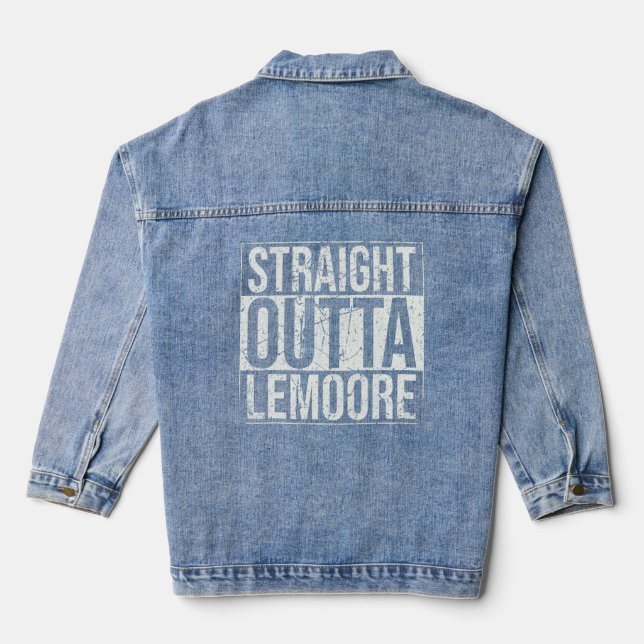Chaqueta Vaquera Straight Outta Lemoore Vintage (Reverso )