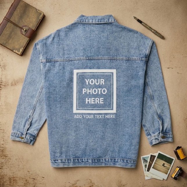 Chaqueta Vaquera Subir imagen foto y agregar texto – Personalizar (Subido por el creador)