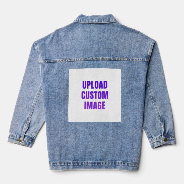 Chaqueta Vaquera Subir imagen personalizada - Agrega la tuya para i (Reverso )