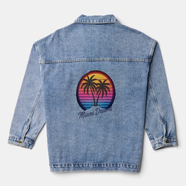 Chaqueta Vaquera Sueños de Miami (Reverso )