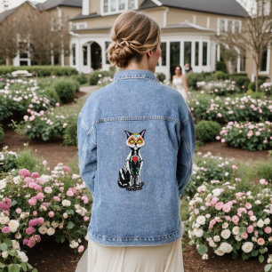 Chaqueta Vaquera Sugar Skull Cat