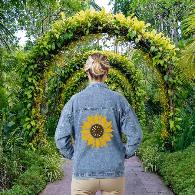 Chaqueta Vaquera Sunflower elegante y vibrante (Subido por el creador)