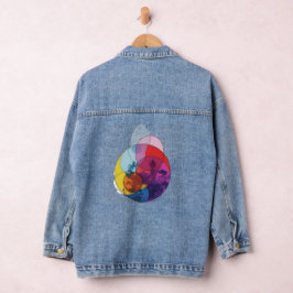 Chaqueta Vaquera Superposición vívida V03