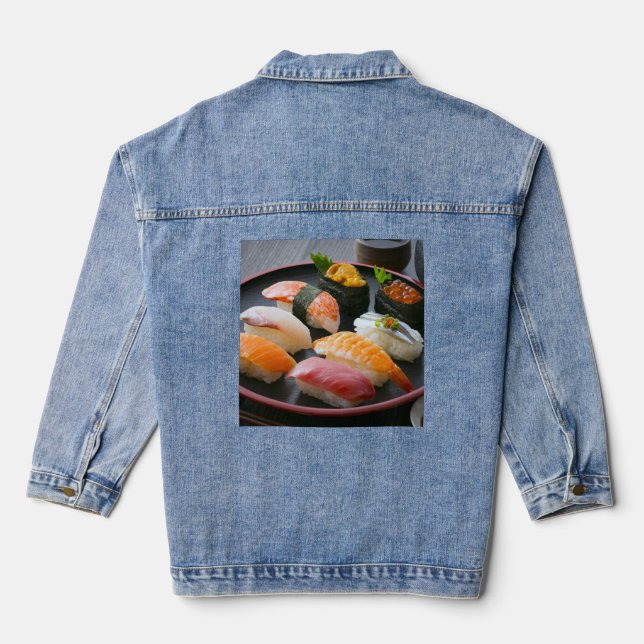 Chaqueta Vaquera Sushi Elegance – Tradition Refined in Denim (Reverso )
