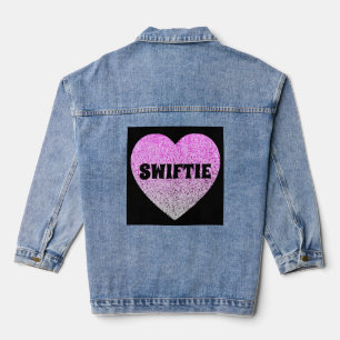 Chaqueta Vaquera SWIFTIE PURPURINA HEART Denim Jacket