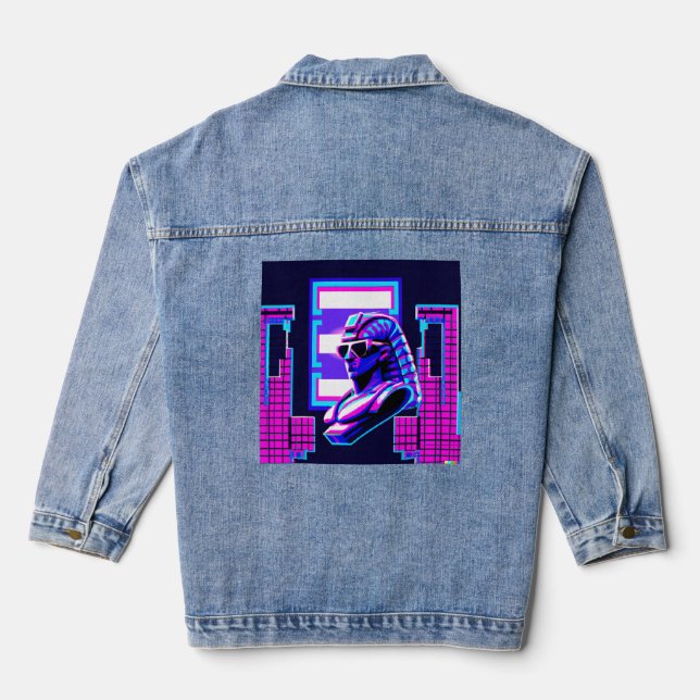 Chaqueta Vaquera Synthwave Pharaoh (Reverso )