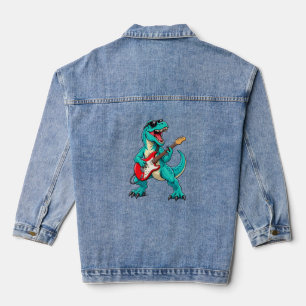 Chaqueta Vaquera T-Rex Rockero – Guitarrista Dinosaurio Genial