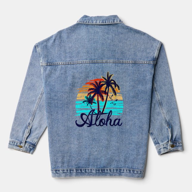 Chaqueta Vaquera tabla de surf Aloha Hawaii Hawaii (Reverso )