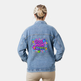 Chaqueta Vaquera Taza de café para mamá genial rosa azul brillante 