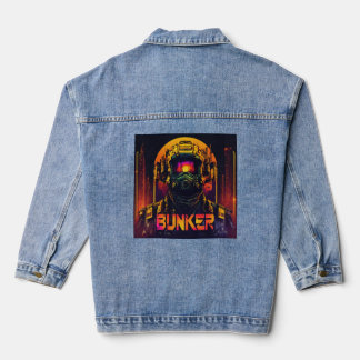 Chaqueta Vaquera Tech Rebel: Ciberpunk Denim Jacket por BUNKER TOP 