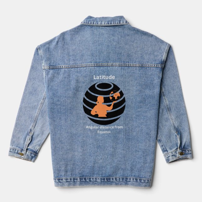 Chaqueta Vaquera Tee Naranja de Latitude Explorer Texas (Reverso )