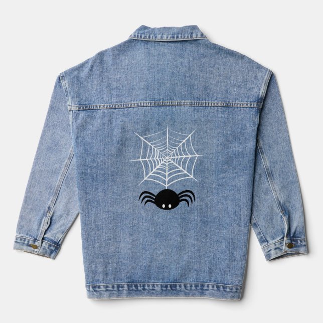 Chaqueta Vaquera Telaraña de Halloween  (Reverso )